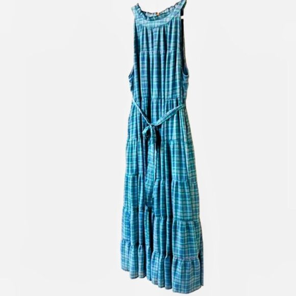  Torrid Plus Size Maxi Lindsay Plaid Hi-Lo Tiered Dress 3X 👗 - Picture 6 of 15